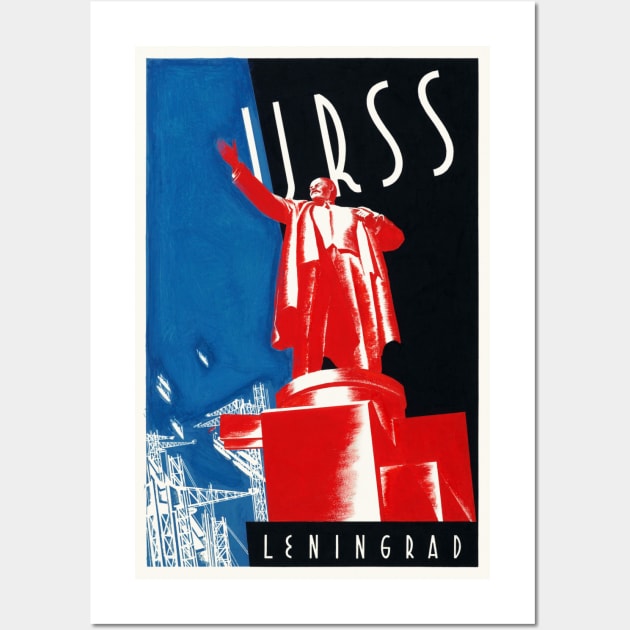 URSS Leningrad USSR Vintage Poster 1932 Wall Art by vintagetreasure